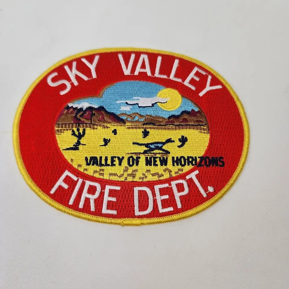 Lot of 5 Fire Dept Patches Washington Sky Valley Whidbey Keyport Camano Spokane